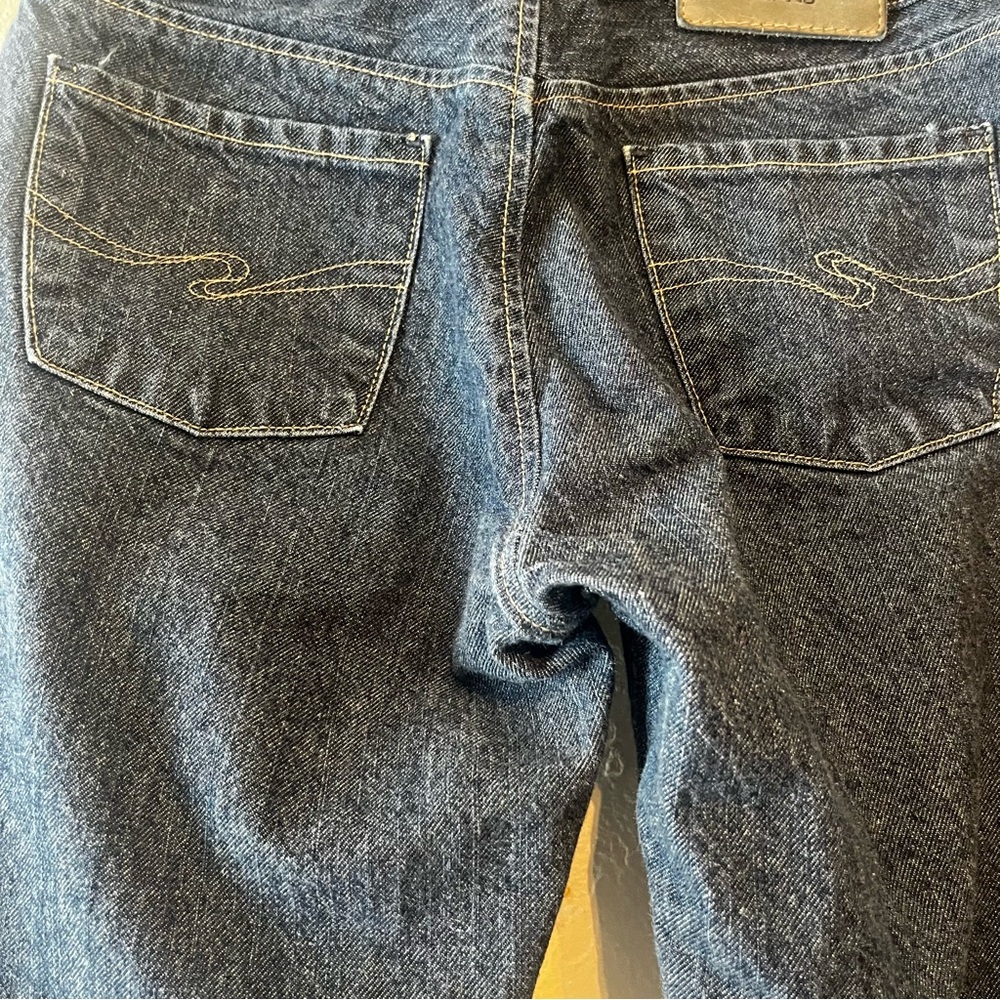 Silver Jeans Dark Blue Flare & Wide Leg Women Jeans - Picture 9 of 11